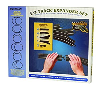 【中古】【輸入品 未使用】Bachmann Trainins スナップフィット E-Z トラック レイアウト エクスパンダーセット スチール合金レール ブラックロードベッド付き HOスケール