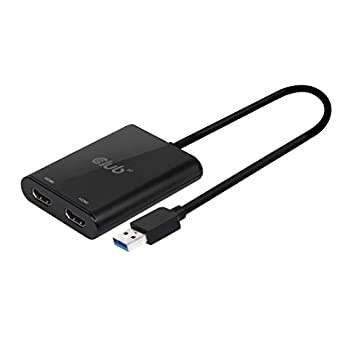 yÁzyAiEgpzClub3D SenseVision USB A to HDMI 2.0 Dual Monitor 4K 60Hz fA fBXvC znu (CSV-1474)