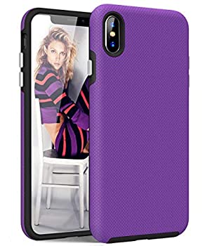 【中古】【輸入品・未使用】Hocase iPhone Xs Maxケース スリムフィット 落下保護 衝撃吸収TPUラバー+傷防止 ハードプラスチックカバー ハイブリッド 2層保護ケース iPhone