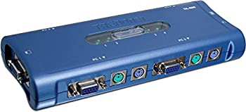 【中古】【輸入品・未使用】TRENDnet KVM 4ポート PS2 KVM スイッチ ケーブル付属 TK-400K