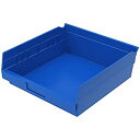 【中古】【輸入品・未使用】akro-mils 30170?12-inch by、11インチ4インチプラスチックのネストシェルフBinボックス、ブルー、ケース12