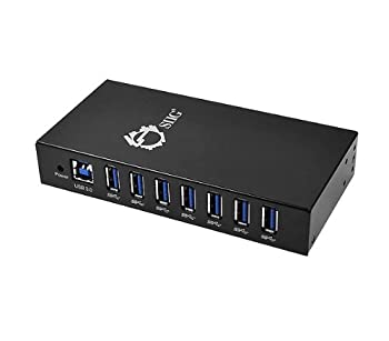 SIIG 7-Port Industrial USB 3.0 Hub with 15KV ESD Protection - Hub - 7 x SuperSpeed USB 3.0 - desktop%カンマ% DIN rail mountable%カンマ% wall-