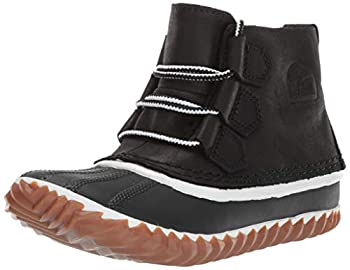 【中古】【輸入品・未使用】Sorel レディース Out N about レザー スノーブーツ US サイズ: 5 カラー: ブラック