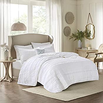 【中古】【輸入品・未使用】(Full/Queen%カンマ% White) - Madison Park MP13-2532 Celeste 4 Piece Coverlet Set%カンマ% Full/Queen%カンマ% White 【中古】【輸入品・未使用】(Full/Queen%カンマ% White) - Madison Park MP13-2532 Celeste 4 Piece Coverlet Set%カンマ% Full/Queen%カンマ% White
