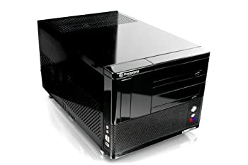 【中古】【輸入品・未使用】Thermaltake ブラック SECC 日本製スチール LANBOX Lite VF6000BNS Micro ATX メディアセンター/HTPCケース