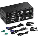 【中古】【輸入品・未使用】TRENDnet TK-EX4 KVM Extension Kit - KVM extender - USB - up to 328 ft