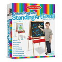 【中古】【輸入品・未使用】メリッサ&ダグDeluxe Magnetic Standingアートイーゼルwith黒板、ホワイトボードマーカー、ボード、39文字と番号マグネット