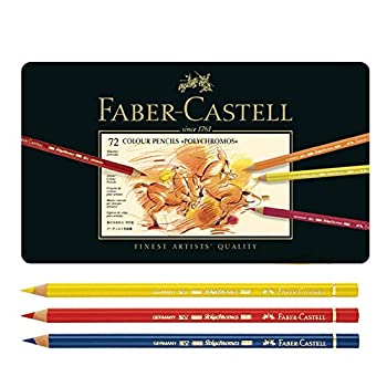 【中古】【輸入品 未使用】ファーバーカステルPolychromosカラー鉛筆は 最高級アーティスト品質は 金属スズは 72のセット Faber Castell Polychromos Color Pencils Fi