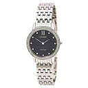 【中古】【輸入品・未使用】Citizen EX148058L シルエットクリスタルブルーダイヤル ステンレススチール レディースウォッチ(2)
