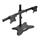 yÁzyAiEgpzDUAL-MONITOR TV DESKTOP DISPLAY MOUNT STAND FULL MOTION 13IN.- 27IN.