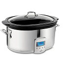 【中古】【輸入品・未使用】All-Clad SD700450 Programmable Oval-Shaped Slow Cooker with Black C...