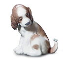 【中古】【輸入品・未使用】LLADRO 優しいサプライズドッグ フィギュア 磁器子犬