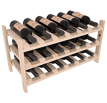 【中古】【輸入品・未使用】(ワインラックアメリカ) Wine Racks Americaボトルラック ポンデローサパイン製 18本用13種類のステインから選択。 WRA4180-S4G0