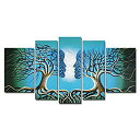 【中古】【輸入品・未使用】Wiecoアート???ブルーツリーHuman Body Modern 100?%ハンドペイントキャンバス壁アート壁の装飾用ホーム装飾&...
