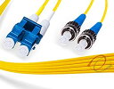【中古】【輸入品・未使用】OS2 LC-ST 9/125 シングルモード デュプレックス ファイバー ケーブル 200 Meter (656.16ft) イエロー FCDUS72v8873(2)