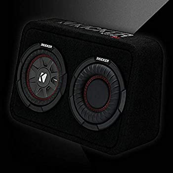 【中古】【輸入品・未使用】KICKER CompRT 薄型プロファイル 6.75インチ 2オーム サブウーファー ベントエンクロージャスピーカー