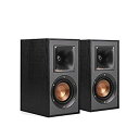 【中古】【輸入品・未使用】Klipsch ホームスピーカー R-41M パワフル ディテールに凝ったブックシェルフスピーカー 2個セット ブラック