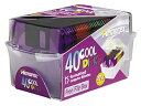 【中古】【輸入品・未使用】Memorex 3.5インチ PCフォーマット済み 高密度フロッピーディスク ファイルボックスカラー 40枚パック (メーカー生産終了)