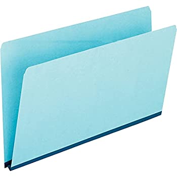 Pressboard Expanding File Folders%カンマ% Straight Cut%カンマ% Top Tab%カンマ% Legal%カンマ% Blue%カンマ% 25/Box (並行輸入品)