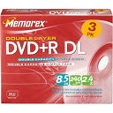 【中古】【輸入品・未使用】Memorex 2.4x 8.5GB ダブルレイヤーDVD+Rパック (3ディスク) (メーカー生産終了)