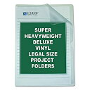 【中古】【輸入品・未使用】Deluxe Project Folders%カンマ% Jacket%カンマ% Legal%カンマ% Vinyl%カンマ% Clear%カンマ% 50/Box (並行輸入品)