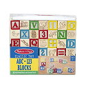 【中古】【輸入品・未使用】メリッサ&ダグ(Melissa&Doug)ABC 123 Wooden Blocks 1900