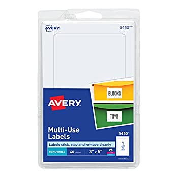 Print or Write Removable Multi-Use Labels%カンマ% 3 x 5%カンマ% White%カンマ% 40/Pack (並行輸入品)