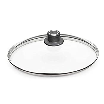 Glass Lid with Vented Knob Size: 12.5 Diameter by Woll Cookware