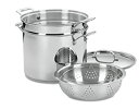 【中古】【輸入品・未使用】Cuisinart 77-412 Chef's Classic ステンレススチール 4ピース 12クォート パスタ/スチーマーセット ステンレススチール [並行輸入品]