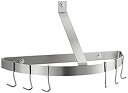 【中古】【輸入品・未使用】Cuisinart Chef 'sクラシック半円形wall-mountポットラック One Size シルバー CRHC 22 B