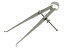 šۡ͢ʡ̤ѡStarrett 73A-6 Solid Nut Inside Spring Caliper%% Steel%% Flat Leg%% 0-6 Range by Starrett