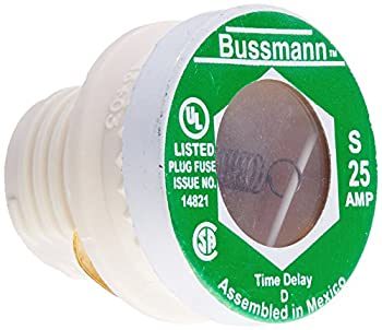 其它 （日式家具） - 【中古】【輸入品・未使用】Bussmann アンプ タイプS タイムディレイ 二重要素 プラグ ヒューズ遮断ベース125V UL認証 S-25 25