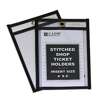 【中古】【輸入品・未使用】C-Line Products- Inc. CLI46046 Shop Ticket Holder- Stitched- 4in.x6in.- Clear Vinyl