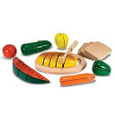 【中古】【輸入品・未使用】メリッサ&ダグ(Melissa&Doug) 木製 ままごとセット 切れる食べ物 487 正規品