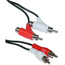 【中古】【輸入品・未使用】RCA Audio Piggyback Cable%カンマ% 2 RCA Male to 2 RCA Male + RCA Femal...