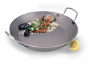 【中古】【輸入品・未使用】(22cm) - World Cuisine A4172322 21.9cm Carbon Steel Paella Pan