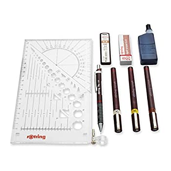 【中古】【輸入品 未使用】Rotring Isograph College Set with 3 Pens 0.25/0.35/0.5mm 1 Mechanical Pencil 0.5mm Ref S0699380 シャープペン (並行輸入品)