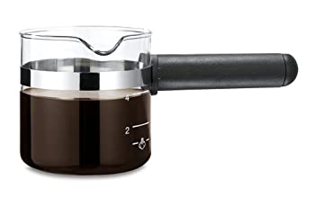 【中古】【輸入品 未使用】Medelco 4 Cup Universal Glass Espresso Replacement Carafe カンマ Black by Medelco 並行輸入品