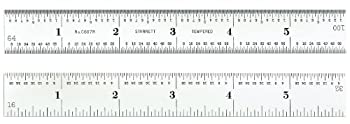 【中古】【輸入品・未使用】Starrett C607R-6 Spring Tempered Steel Rule With Inch Graduations%カン..