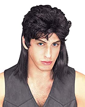 【中古】【輸入品・未使用】Mullet ウィッグ、かつら ブラック 男性用