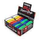 【中古】【輸入品・未使用】KARAKAL(カラカル) グリップ 全ラケットスポーツ対応 PU SUPER GRIP 24 Assorted 24個1セット KA 665 赤 白 ピンク 黄 オレンジ 水色 青 黒 黄緑