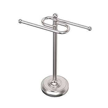 yÁzyAiEgpz(satin nickel) - Gatco 1547 S Style Countertop Towel Holder Satin Nickel%J}% Towel Rack