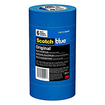 šۡ͢ʡ̤ѡScotchBlue Painter's Tape%% Multi-Use%% 1.41-Inch x 40-Yards%% 6 Rolls by 3M [¹͢]