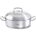 【中古】【輸入品・未使用】Fissler オリジナルプロファイルコレクション ステンレススチールロースター (11インチ、5クォート) 高ドーム型メタル蓋 ラウンドカバー インダ