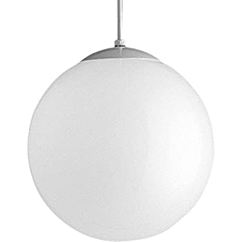 yÁzyAiEgpzProgress Lighting P4403-29 Opal Cased Globes Provide Evenly Diffused Illumination White Cord%J}% Canopy and Cap%J}% Satin White by Pr