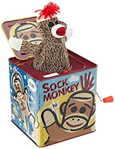 【中古】【輸入品・未使用】Sock Monkey Jack in the Box by Schylling [Toy] [並行輸入品]