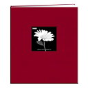 【中古】【輸入品・未使用】Fabric Frame Post Bound Scrapbook 8.5%ダブルクォーテ%X11%ダブルクォーテ%-Red (並行輸入品)