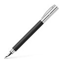 【中古】【輸入品・未使用】Faber-Castell Ambition Black Fountain Pen M (gift-boxed) 万年筆 (並行輸入品...
