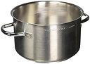 【中古】【輸入品・未使用】PADERNO(パデルノ) 半寸胴鍋 (蓋無)1007-24 18-10ステンレス イタリア AHV8724