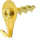 yÁzyAiEgpz(1) - Hillman 122367 Self-Drilling Brass Wall Dogs with Picture Hanging Hook%J}% up to 23kg